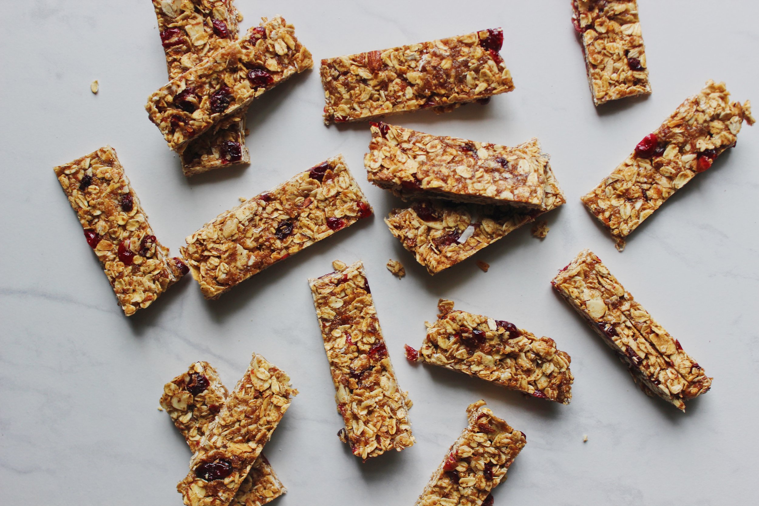 Cranberry Almond Granola Bars