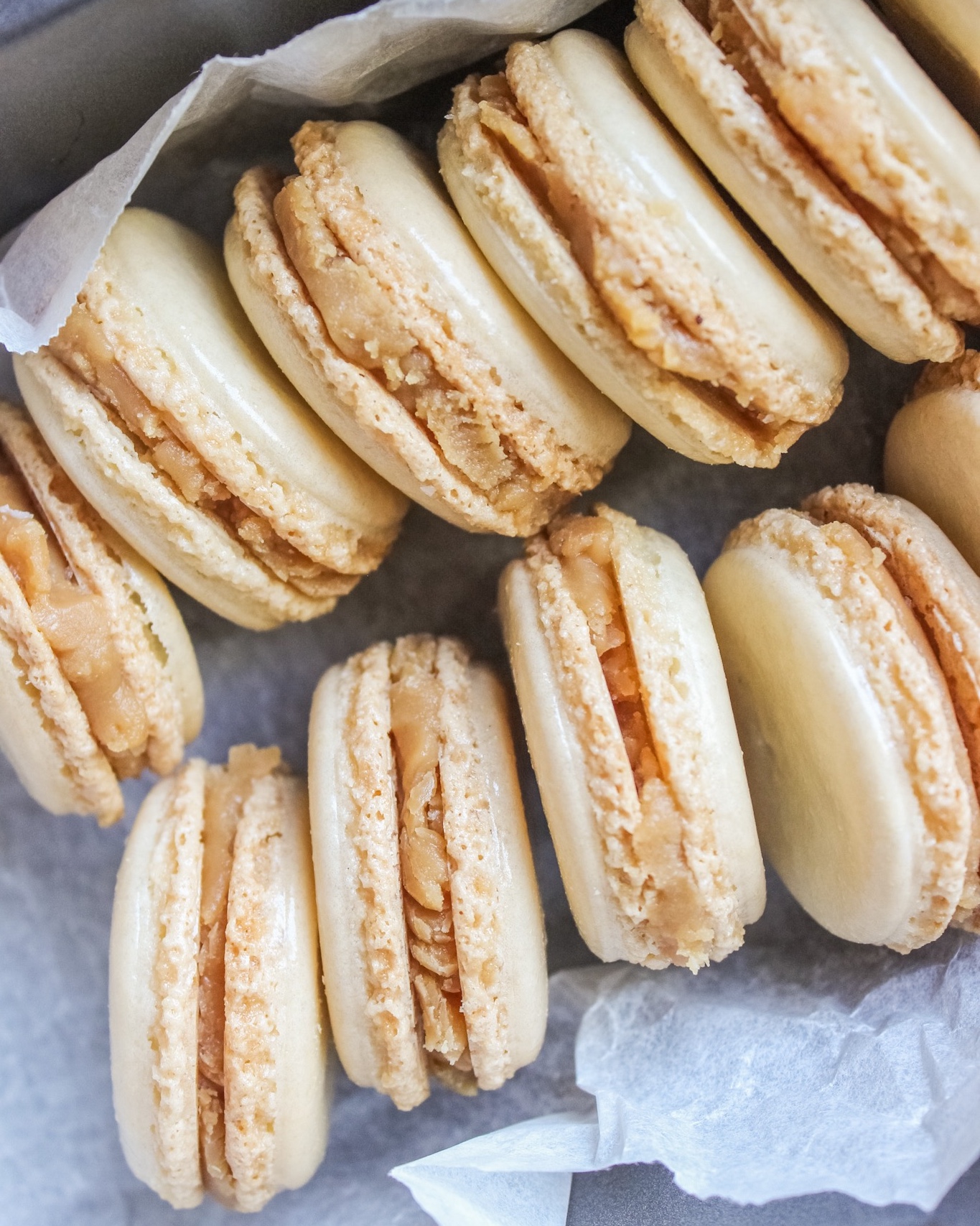 Salted Caramel Macarons