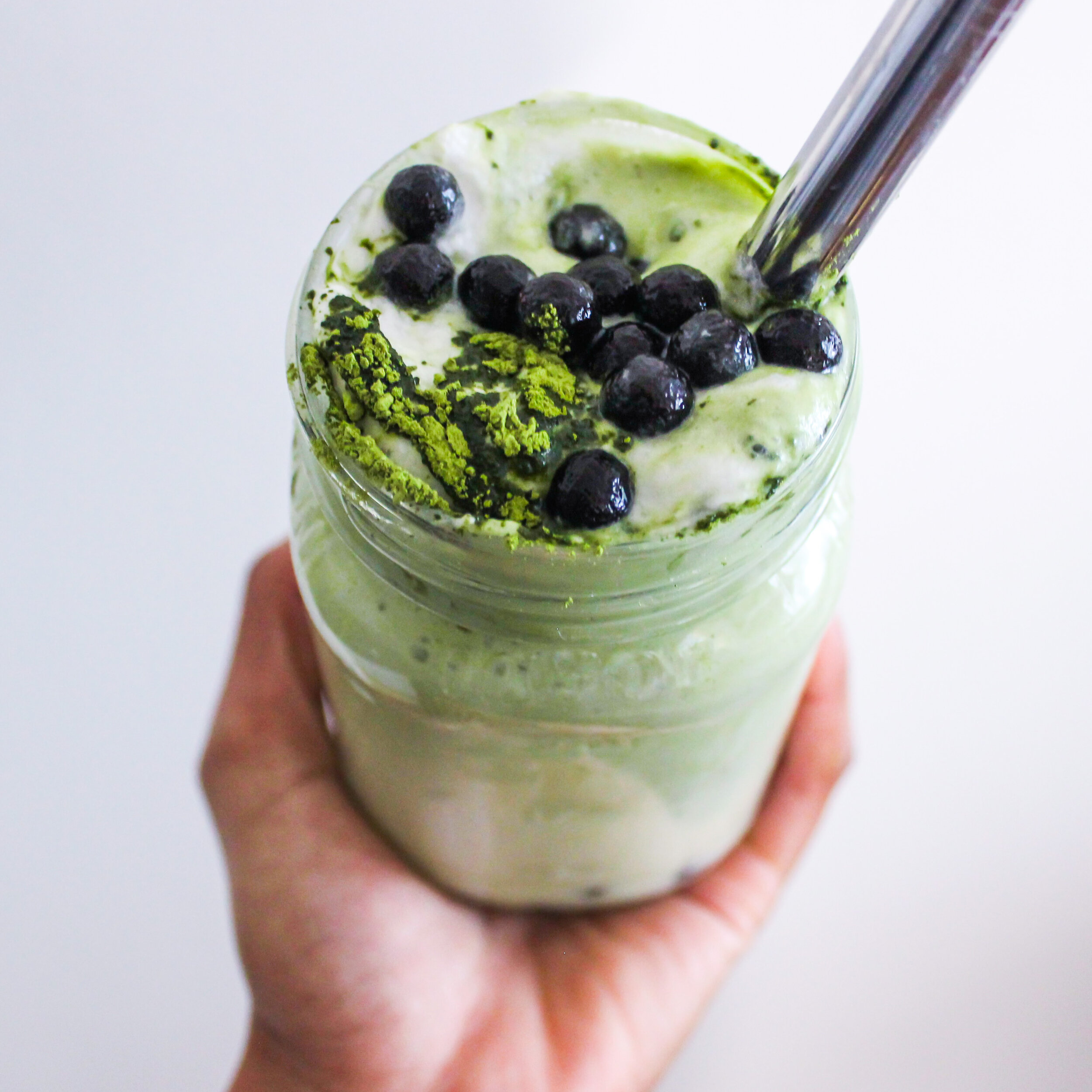 Whipped Green Tea Bubble Tea