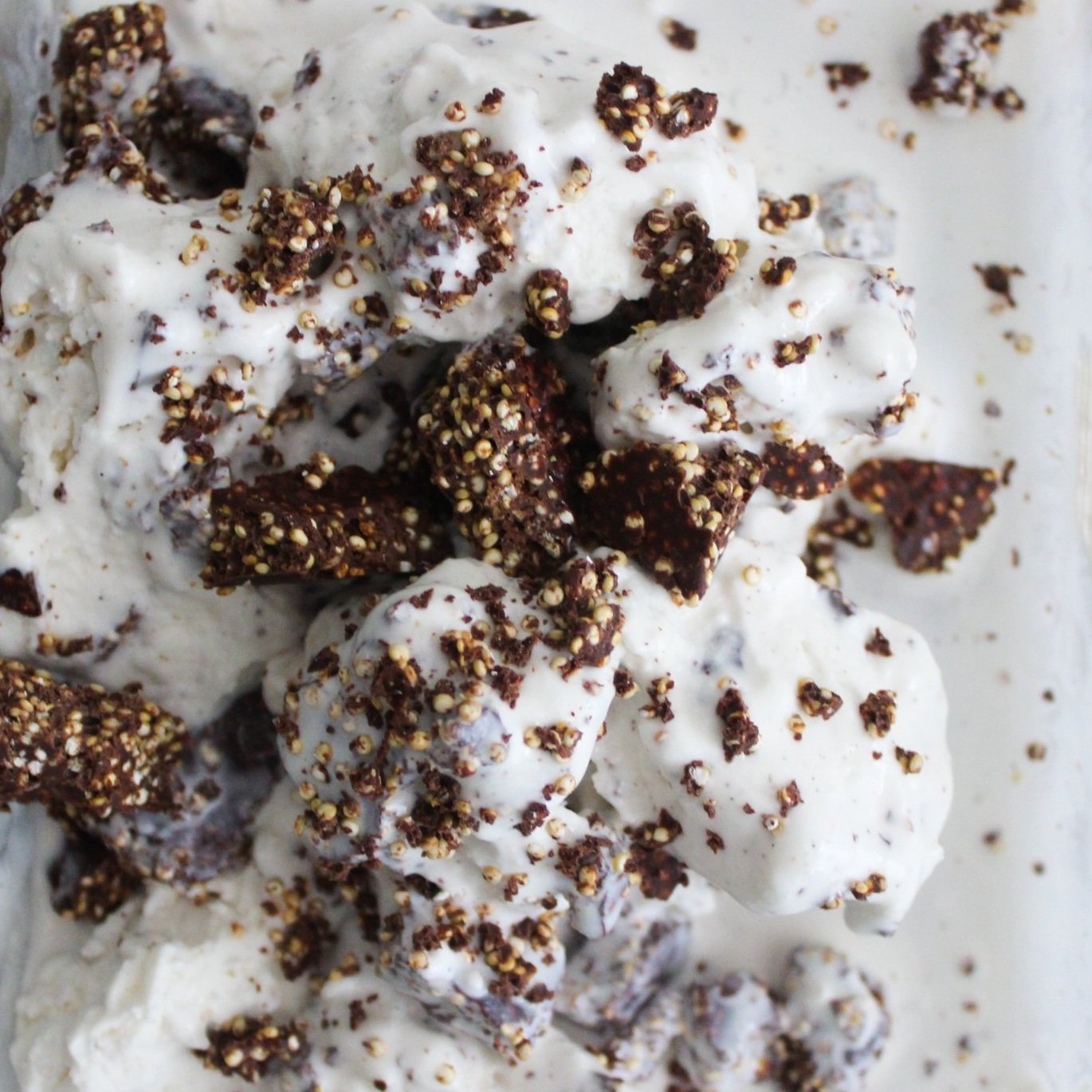 Chocolate Quinoa Ice Cream