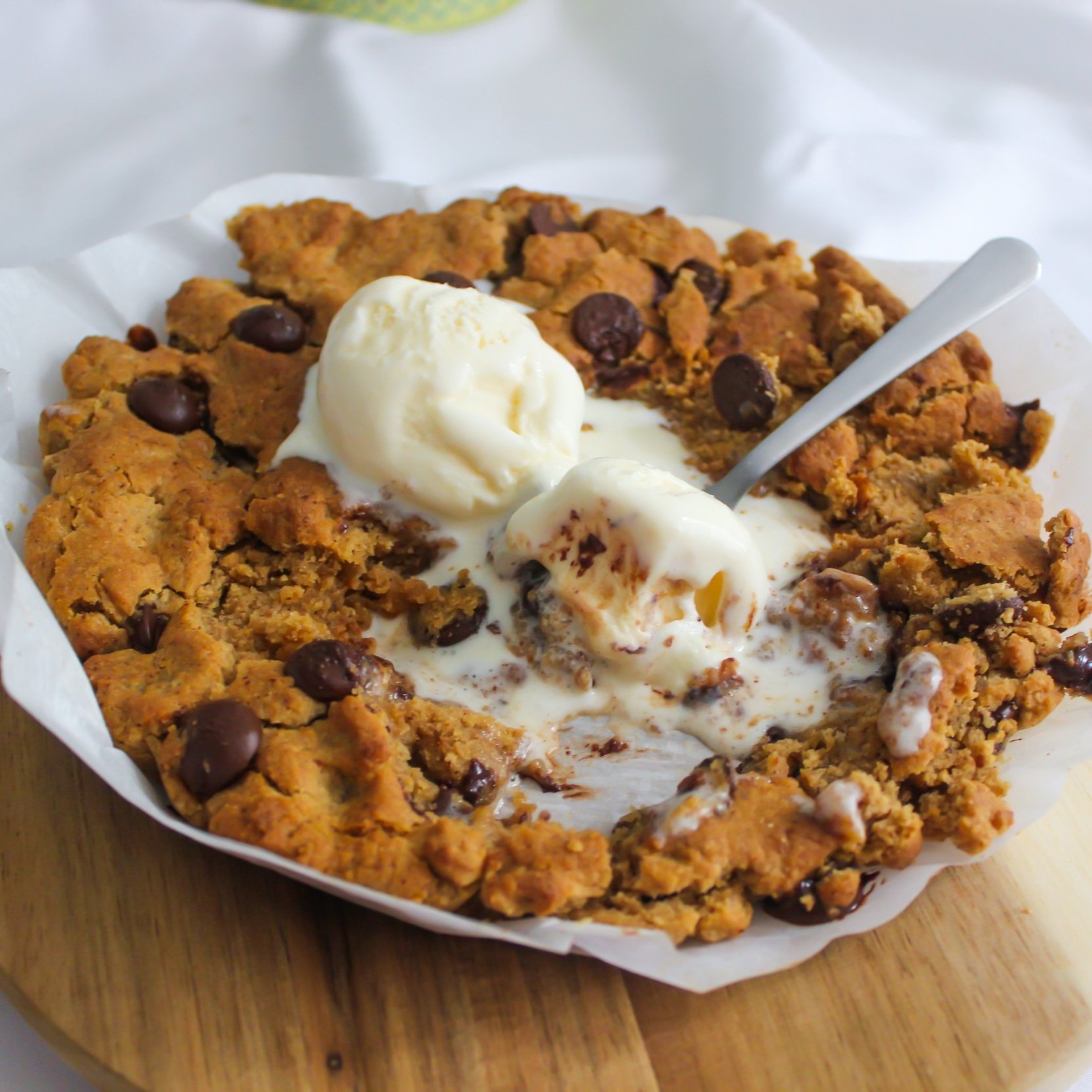 Air Fryer Chocolate Chip Cookie Skillet