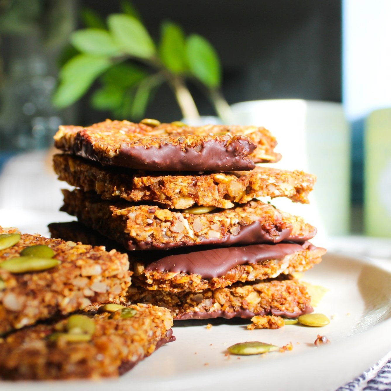 Chewy Pumpkin Granola Bars