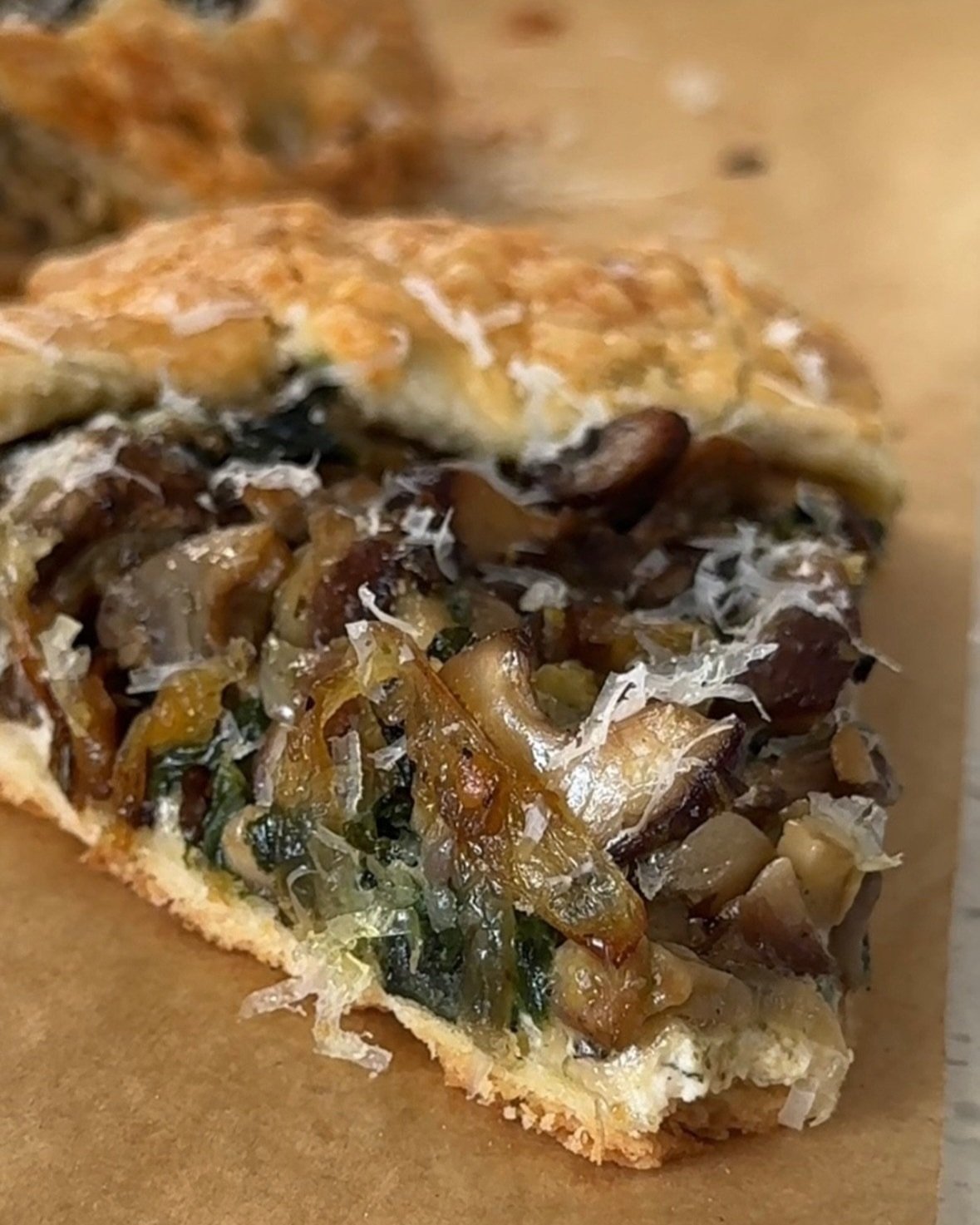 Mushroom and Shallot Galette