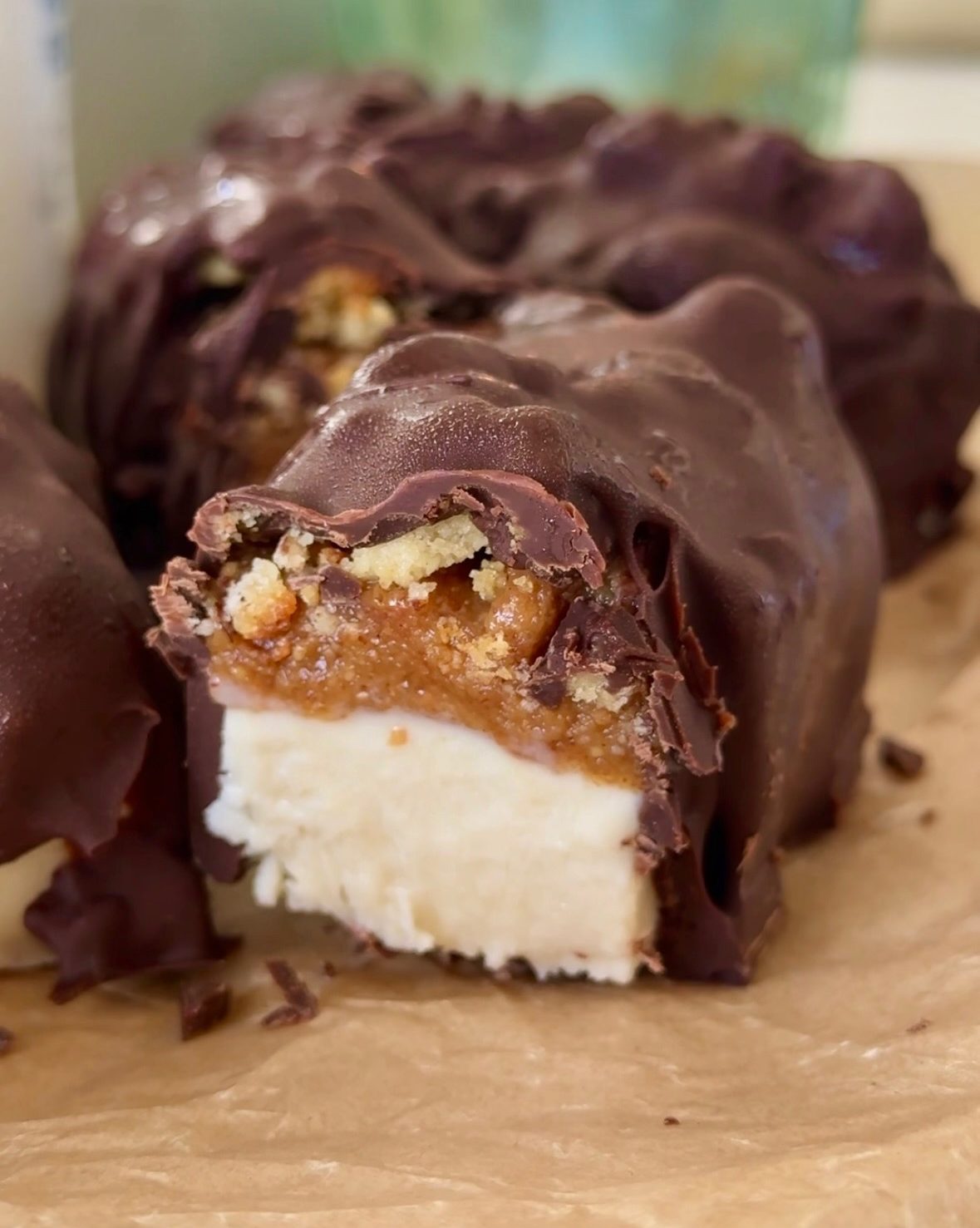 Healthy Twix Ice Cream Bars