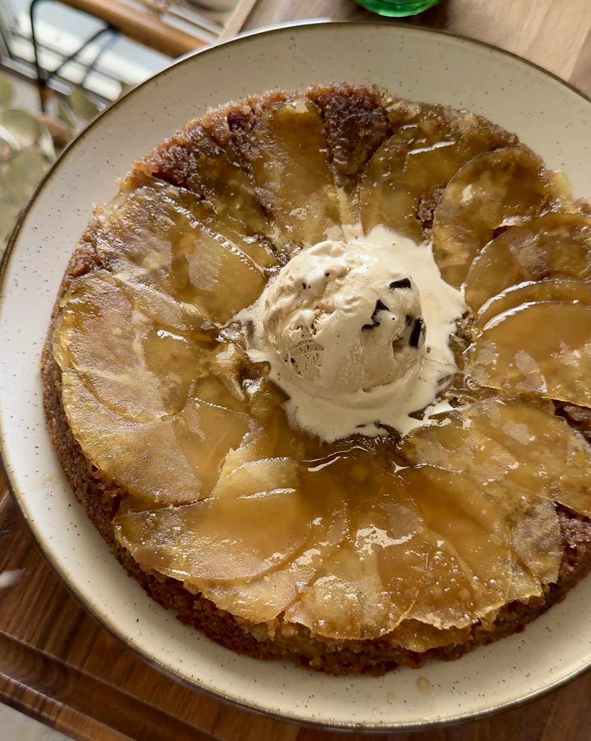 Caramel Apple Upside Down Cake