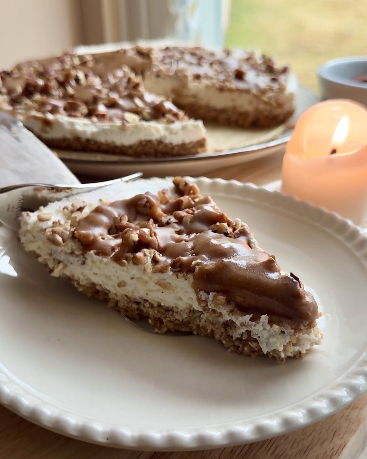 No Bake Greek Yogurt Cheesecake