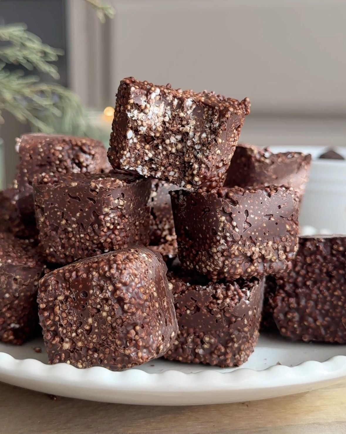 Dark Chocolate Amaranth Crunch Bars