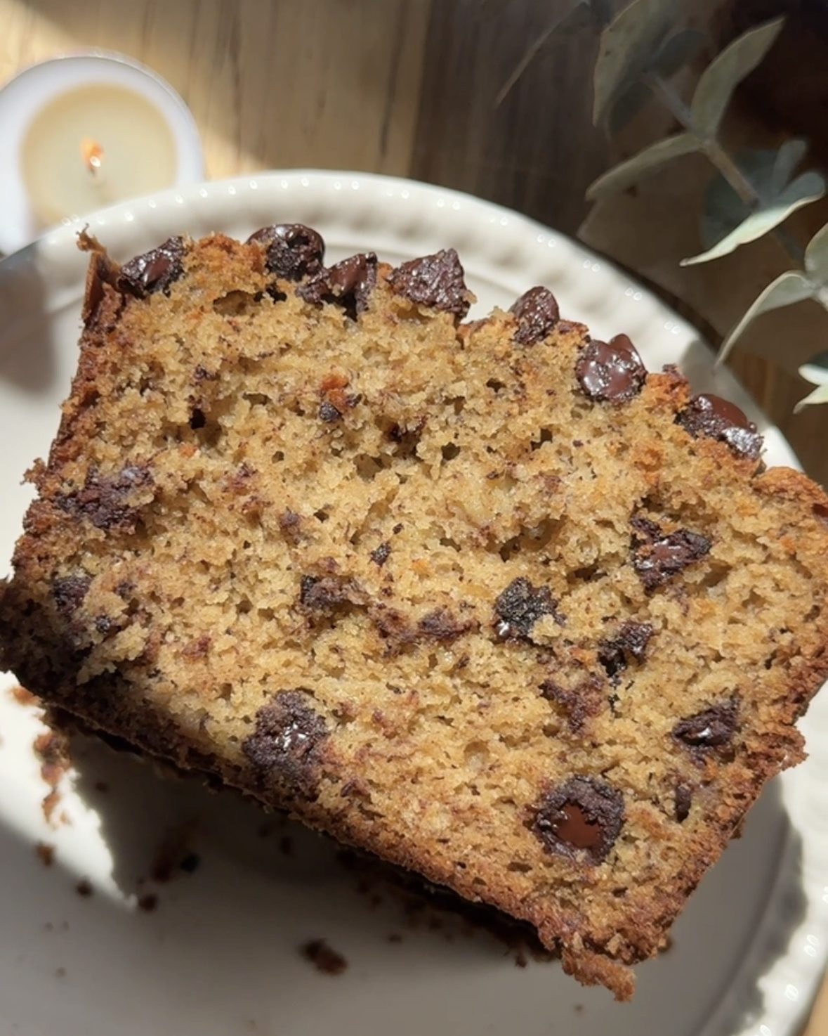 Healthy Chocolate Chip Banana Bread