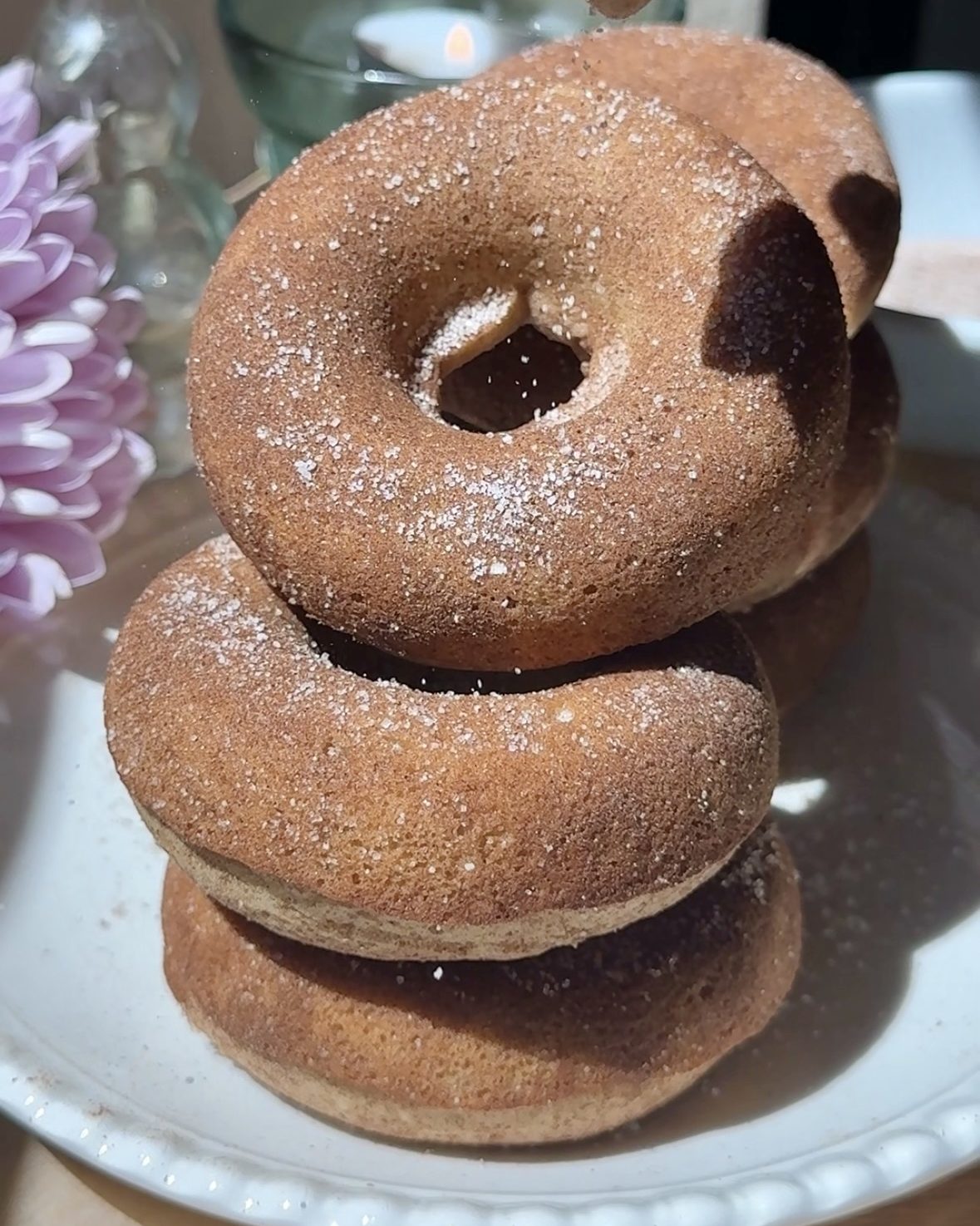 Healthy Cinnamon Sugar Donuts
