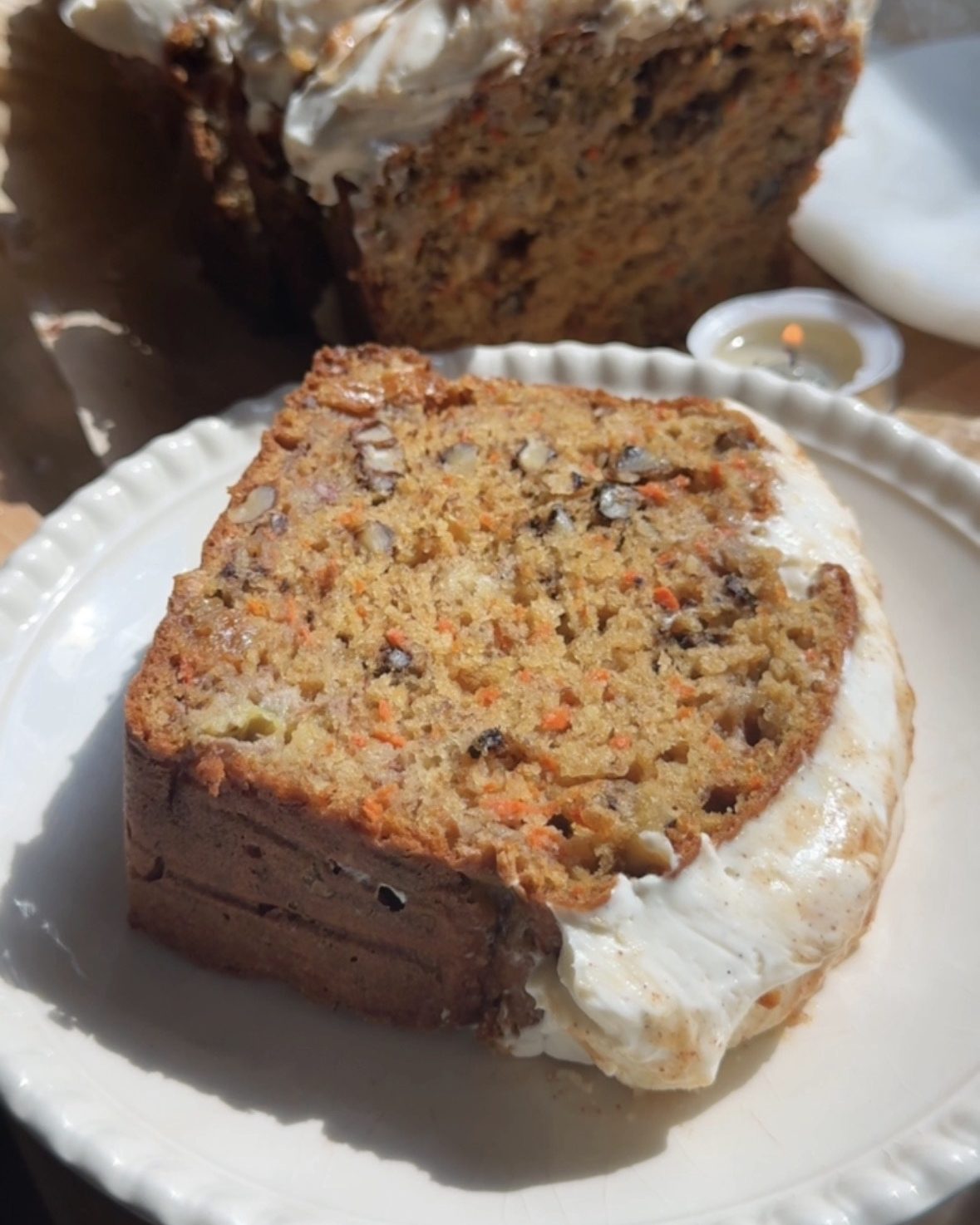 Healthy Carrot Cake Loaf