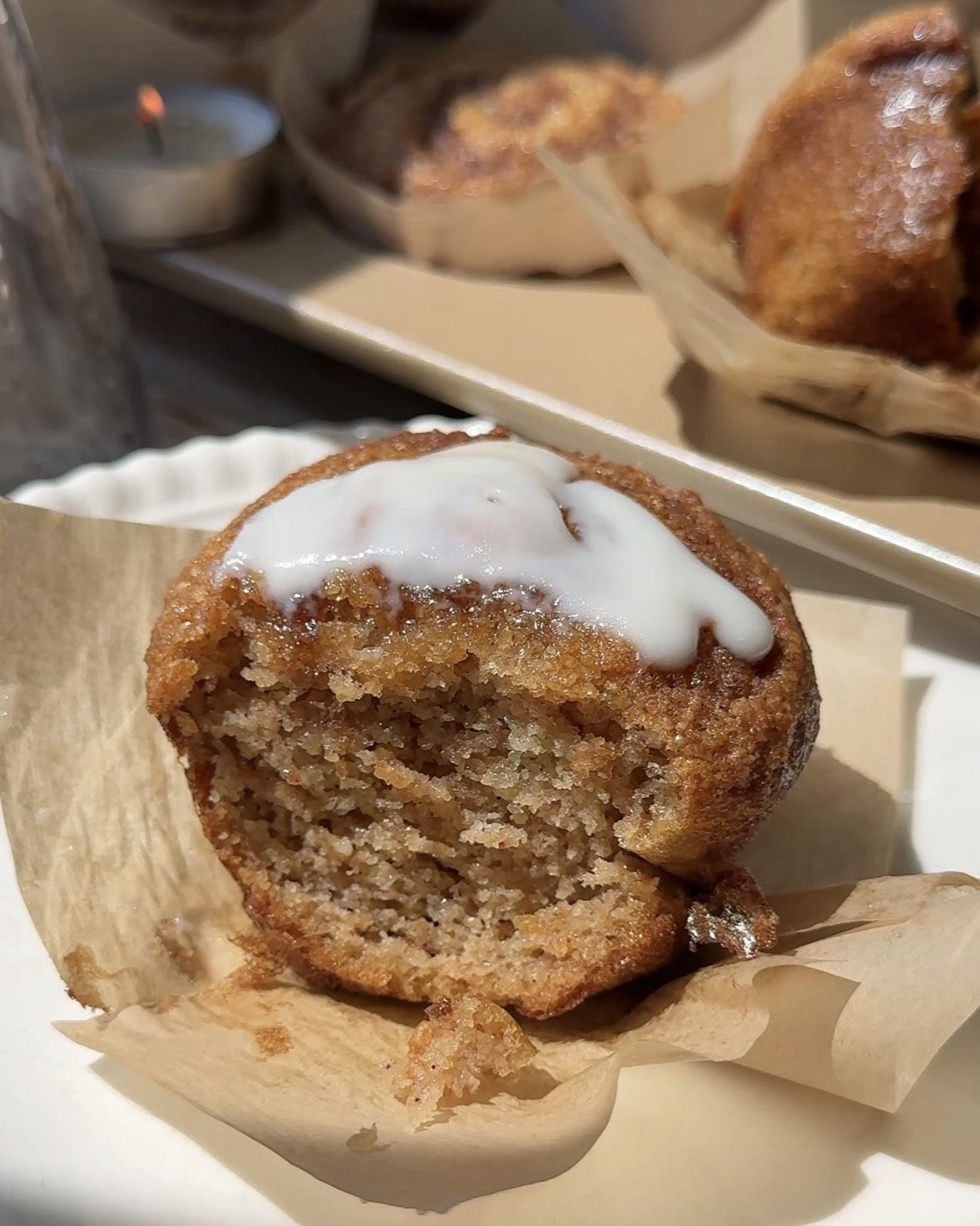 Healthy Cinnamon Roll Muffins
